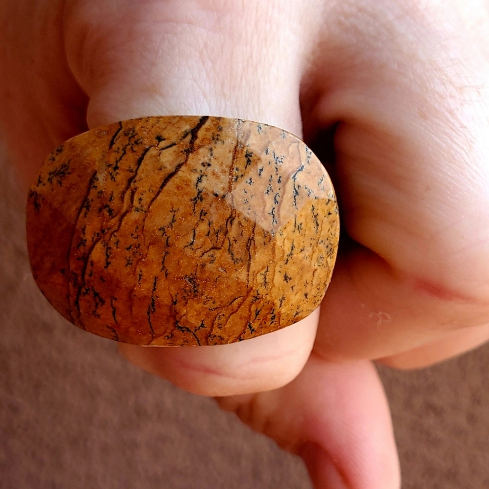 New Picture Jasper Ring.